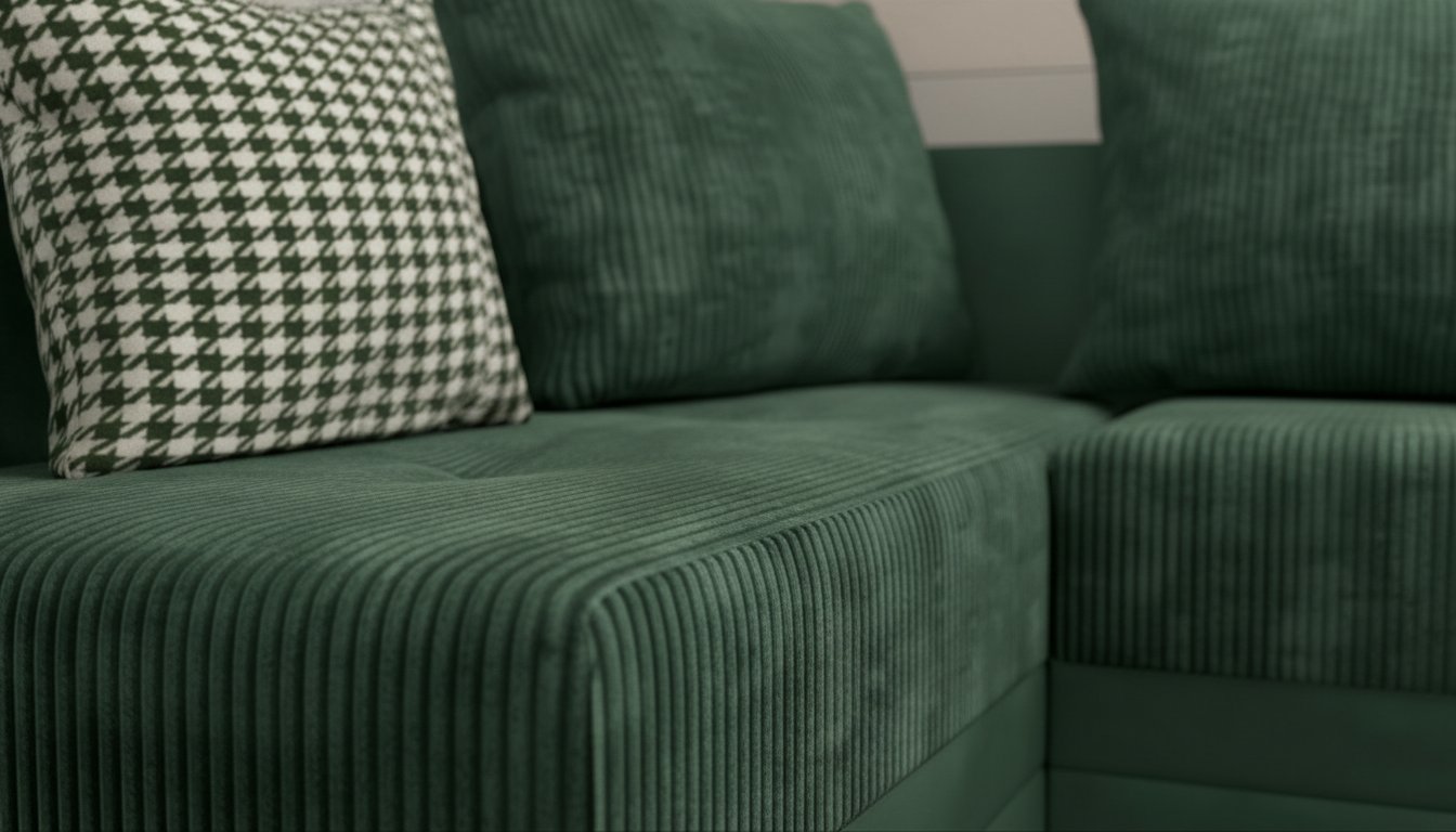 Extendable corner sofa Aramo, green  6